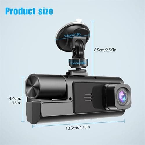 1080P Dual Dash Camera for Car Front and Inside Dashcam Car Security Video Recorder,170°Wide Angle Vehicle Cam,WDR,G-Sensor,2’’ IPS Screen,Loop Recording,Night Vision (Dual Dash Cam with 32G Card) 8