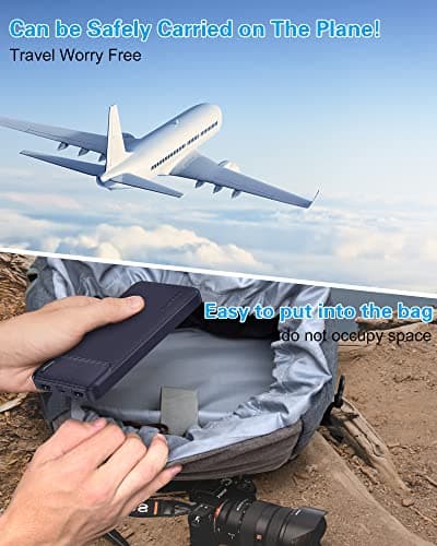 AsperX 2-Pack 10000mAh USB C Output Portable Charger Power Bank Fast Charging, Portable Battery Bank External Battery Pack for iPhone, Samsung, Google LG and Heated Vest 7