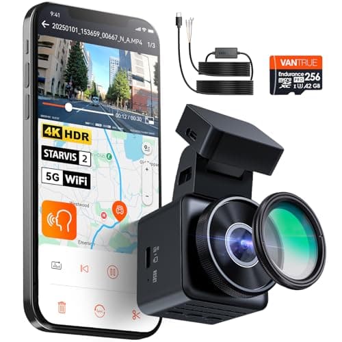 Vantrue E1 Pro Dash Cam & Hardwire Kit & 256GB SD Card