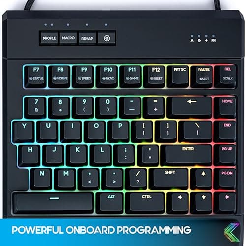 KINESIS Freestyle Edge RGB Plus Split Mechanical Keyboard | Hotswap Linear Switches | RGB | Ergonomic | Detachable Palm Support | Fully Programmable | Mac Keycaps Included | Lift Kit Included 9