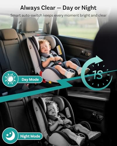 OTTOCAST Baby Car Camera &Wireless CarPlay Adapter,1080P HD Rear Seat Monitor Display on Car Screen,150°Wide Angle No-Glow Night View, Safety for Kids & Infants 8