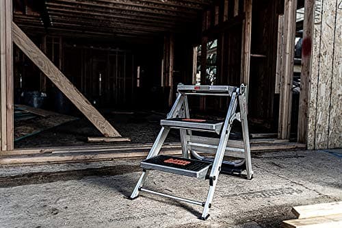 Little Giant Ladders, Safety Step, 3-Step, 3 Foot, Step Stool, Aluminum, Type 1A, 300 lbs Weight Rating, (10310BA) 21