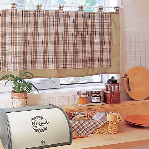 X458 Gray Bread Box Roll Top, Metal Bread Box for Kitchen Countertop, Large Space, Keeps Bakery Items Fresh Longer, Bread Bin for Kitchen Countertop, Breadbox to Store Cookies, Bagels, Muffins 9