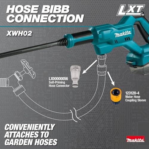 Makita XWH02Z 18V LXT® Cordless 320 PSI 0.7 GPM Power Cleaner, Tool Only 4