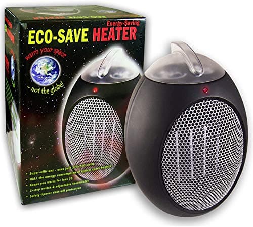 Cozy Products ESH Eco-Save Compact Personal Space Heater - 750-Watts, ETL Listed, Eco-Friendly, Energy Efficient Design, 11 x 7.5 Inches, 5 lbs.,Black 5