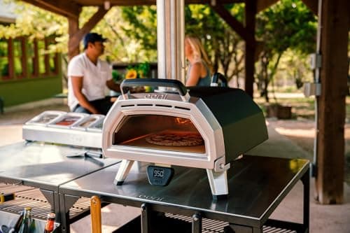 Ooni Karu 16 Multi-Fuel Outdoor Pizza Oven - Wood and Gas Fired Oven - Outdoor Cooking Pizza Oven - Fire and Stonebaked Pizza Oven for Authentic Homemade Pizzas - Dual Fuel Pizza Maker 8