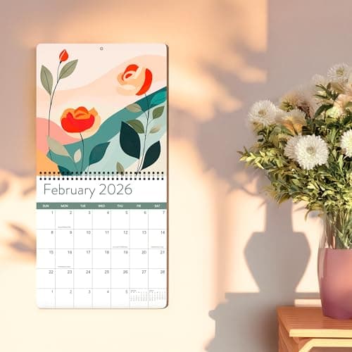 2026 Floral Art Calendar | Modern Art Deco Flower Wall Calendar for 2026, Get Lost In Vintage Beauty with This Elegant Floral Aesthetic Hanging Wall Planner For Your Boho Home 7