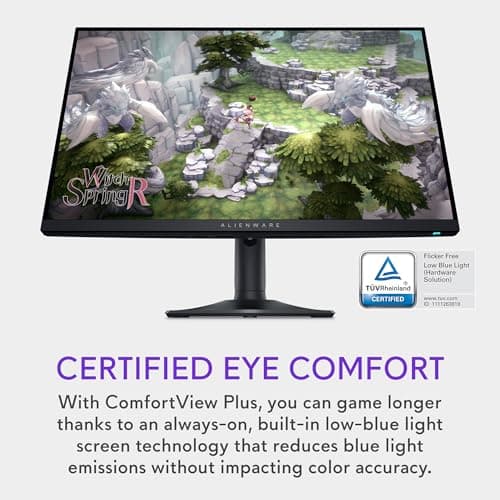 Alienware AW2724DM Gaming Monitor - 27" QHD (2560 x 1440) 180Hz w Overclock, AMD FreeSync Premium Pro, NVIDIA G-SYNC, VESA Display - Black,Black/Silver 10