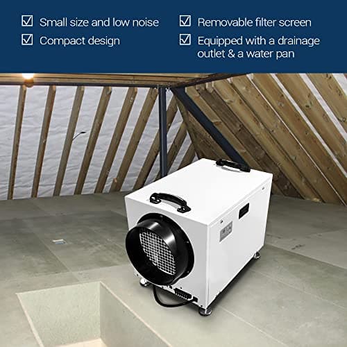 HD103 225 pints Crawlspace Dehumidifiers for Basements, Commercial Dehumidifier for Home, Garages, Water Damage Restoration, dehumidifiers for Crawl Space ETL Listed 6