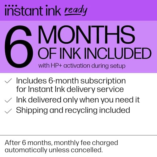 HP DeskJet 2755e Wireless Color Inkjet-Printer, Print, scan, Copy, Easy Setup, Mobile Printing, Best-for Home, 6 Month Instant Ink Trial Included, White (Packaging May Vary) 8