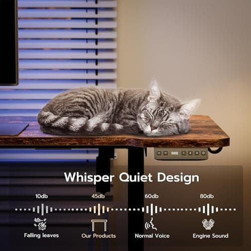 Acrolix 59 Inch L Shaped Standing Desk Electric Adjustable Height, Corner Standing Desk, Electric Sit Stand Table with Reversible Splice Boards for Computer Office Home (Rustic Brown) 6