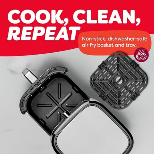 Instant Pot 6QT VORTEX Plus Air Fryer, 6-in-1, Air Fry, Broil, Dehydrate, Crisp, Roast, Reheat, Bake, Dishwasher-Safe Airfryer basket, from the Makers of Instant Pot, Stainless Steel 7