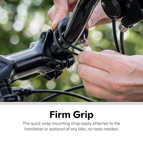 Schwinn LED Quick Wrap Bike Lights Set, Battery Powered Front Headlight and Rear/Back Tail Lights, Tool-Free Stretch-and-Hook Strap, 11 Lumen Wrap Light Set, Black 5