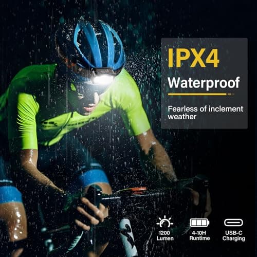 MIOISY Headlamp Rechargeable, Ultra Bright LED Head Lamp Flashlight with White Red Light, 2 Pack Motion Sensor Waterproof Headlight, 8 Modes Lights for Camping Fishing Running 6