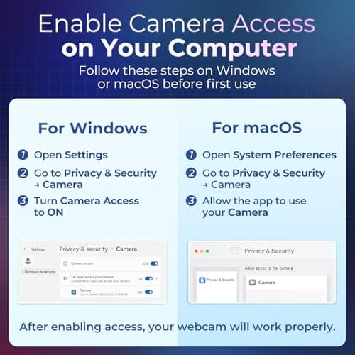 PixelForge 2K Webcam for PC with Microphone & Light & Privacy Cover, Web Camera for Desktop Computer/Laptop/Monitor/Mac, USB Streaming Camera for Zoom/Skype/Teams/Video Calling/Studying and Conference 6
