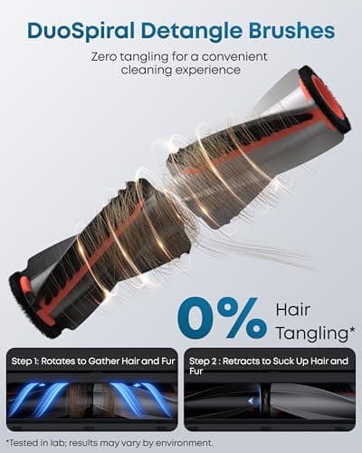 eufy Robot Vacuum E28, 20,000 Pa Suction, Roller Mop with HydroJet System, Portable Carpet for Deep Cleaning,All-in-One Robot Vacuum and Mop Combo, Zero-Tangling, Corner-to-Edge Cleaning (Upgraded) 7