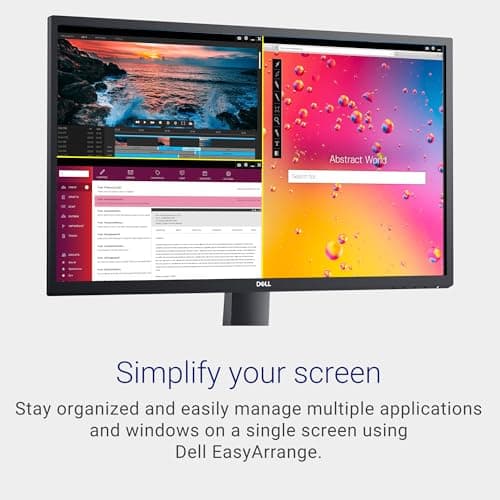 Dell SE2722HX Monitor - 27 inch FHD (1920 x 1080) 16:9 Ratio with Comfortview (TUV-Certified), 75Hz Refresh Rate, 16.7 Million Colors, Anti-Glare Screen with 3H Hardness - Black 5