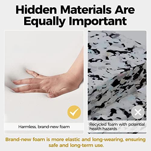 Yaheetech Accent Chair, Modern Boucle Vanity Chair with High Back and Wood-Tone Metal Legs, Sherpa Chair for Living Room, Home Office, Ivory 7