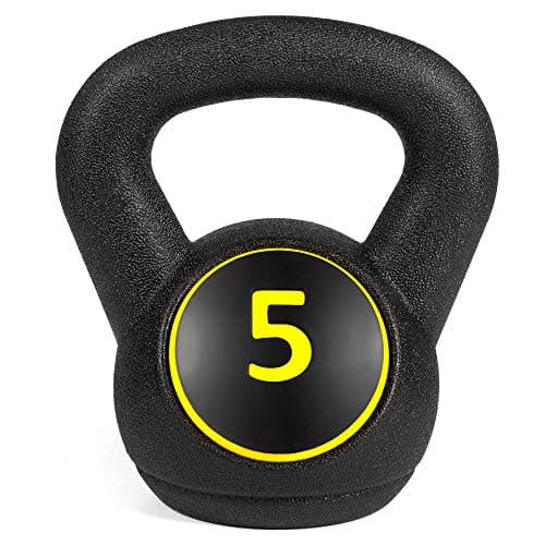 Best Choice Products 3-Piece Kettlebell Set with Storage Rack, HDPE Coated Exercise Fitness Concrete Weights for Home Gym, Strength Training, HIIT Workout 5lb, 10lb, 15lb 7