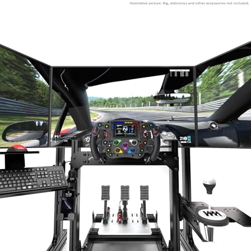 Extreme Simracing Triple Screen Add-On Mount for Aluminum Profile TV Stand, Up to 40-inch Screens, Racing Simulator Accessory 5