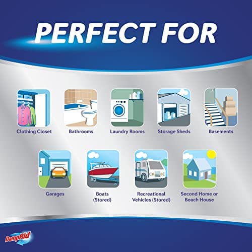 DampRid Fragrance Free Hanging Moisture Absorber, 15.4 oz., 6 Pack - Eliminates Musty Odors for Fresher Air, Ideal Moisture Absorbers for Closet, 10% More Moisture Absorbing Power* 5