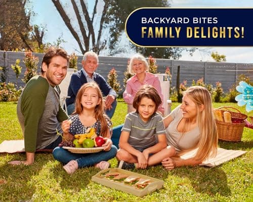 Comfify 1pc Bamboo Serving Tray - Versatile Ottoman Tray for Entertainment, Decor & Smooth Edges Design - Natural Color 6