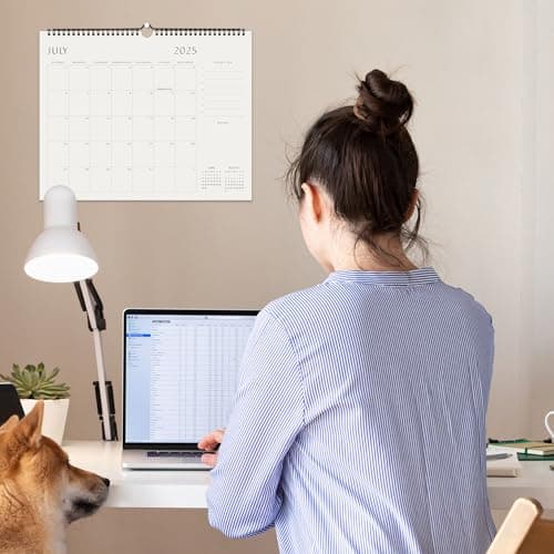 Beautiful 2025-2026 Wall Calendar - Runs from January 2025 until July 2026 – 14.5"x11.5" Office Wall Calendar for Easy Organizing 7