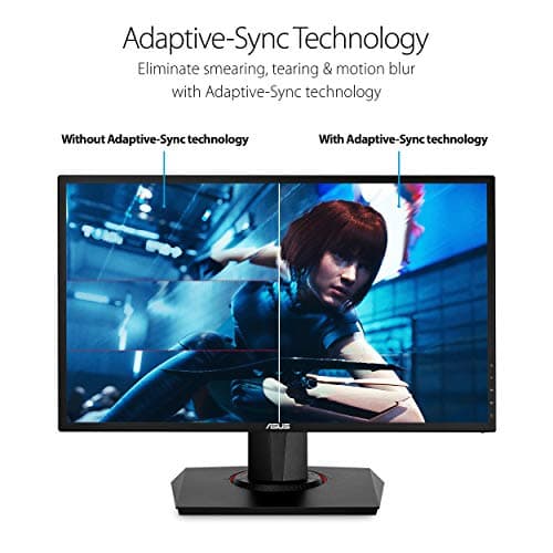 ASUS VG248QG 24” G-Sync Compatible Gaming Monitor 165Hz Full HD 1080p 0.5ms DP HDMI DVI Eye Care 5