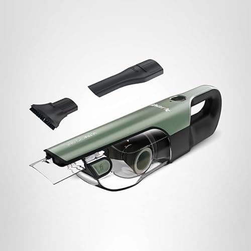 Shark UltraCyclone Pro Cordless Handheld Vacuum, Powerful Suction, Handheld Vacuum for Car & Home, Crevice Tool, Scrubbing Brush, Lightweight, XL Dust Cup, Black/Green, CH901 12