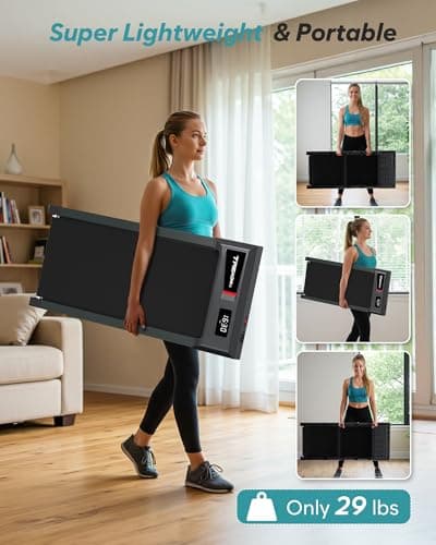 WELLFIT Incline Walking Pad Treadmill - Under Desk Treadmills with 3% 6% 10% Incline, 29lbs Lightweight 265lbs Capacity Smart Portable Treadmill for Home Small, Works with KINOMAP Apple Health 7