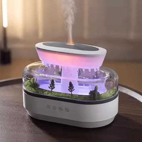 5 in 1 Diffuser Humidifier 250ml, Colorful Light, Raindrop & Natural White Noise, Mini Forest Landscape, Aromatherapy, Natural Sounds. Relaxing Nature Sounds & Sleep Sounds 6