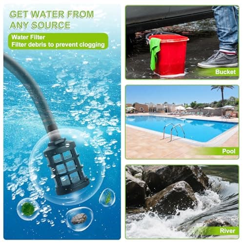 KEPEAK Cordless Pressure Washer, 1450PSI Portable Power Washer with 6-in-1 Nozzle, 21V Hand Held Pressure Washer with Battery, Electric Power Cleaner for Car, Garden, Home 5