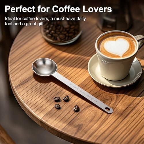 2PCS Coffee Scoop Spoons, 15ML (1 Tablespoon) Stainless Steel Measuring Spoons with Long Handle, Durable Coffee Scoopers for Ground Coffee, Tea and Baking Powder 7
