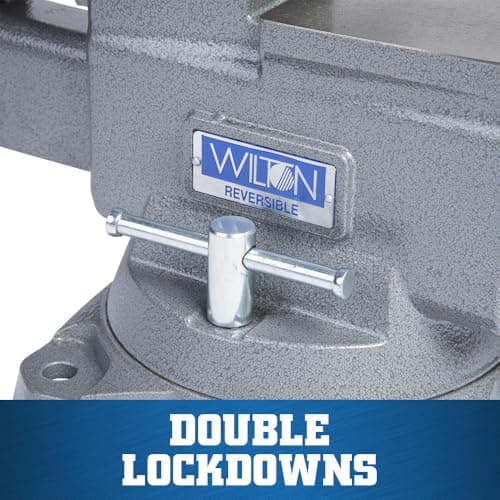 Wilton Reversible Bench Vise, 8" Jaw Width, 9-1/4" & 14-1/2" Jaw Opening, 4-3/4" Throat (Model 4800R) 6