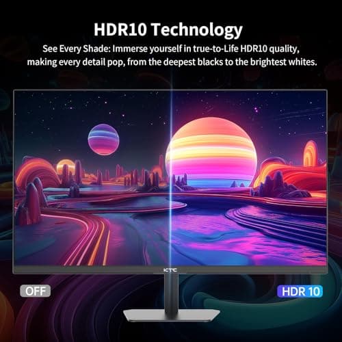 KTC 24.5 Inch 100Hz IPS Computer Monitor - FHD(1920 x 1080P), Anti-Blue Light Screen, 126% sRGB, 16.7M, Support FreeSync and GSync, PC Monitor for Casual Gaming and Working 5