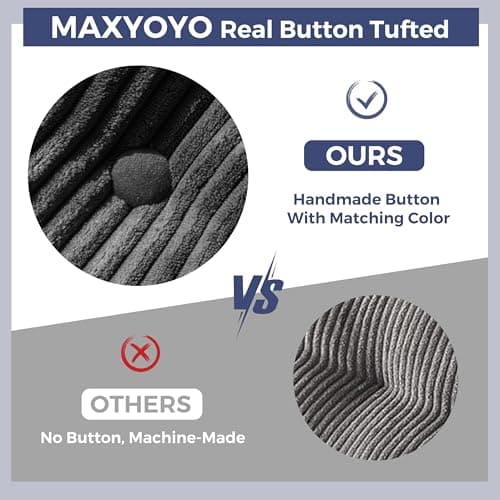 MAXYOYO Convertible Sofa Bed, Pull Out Loveseat Sleeper Sofa, 2 in 1 Folding Couch Bed, Fold Out Floor Couch with Pillows for Living Room Bedroom Lounge, Dark Grey 6