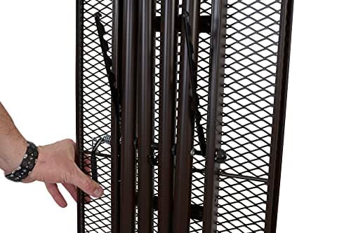 Household Essentials Ultra Ironing Board, 4-Leg, with Steel Top and Iron Rest, Cotton Cover with Fiber Pad, Heat and Stain Resistant, Antique Bronze Frame 7