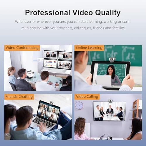 Wide Angle Webcam,120 Degree Large View Spedal 920 Pro Video Conference Camera, Full HD 1080P Live Streaming Web Cam with Built-in Microphone, USB Webcam for Mac, PC, Laptop and Desktop 5