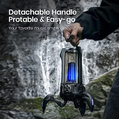 GravaStar Supernova Portable Bluetooth Speaker, LED Table Lamp Speaker, 9H Playtime, TWS Pairing, Wireless Speakers fo Party/Outdoor/Camping/Gifts 9