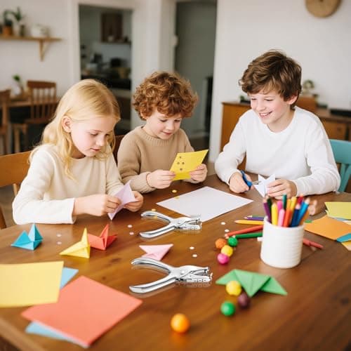 2 PCS Hole Punch,1/4 Inch Single Hole Puncher with 8-Sheet Capacity,Durable One Hole Paper Punch,Create Circle Hole Punch for Crafts,Gift Tags,Tickets & Scrapbooks by YUIOASE 7