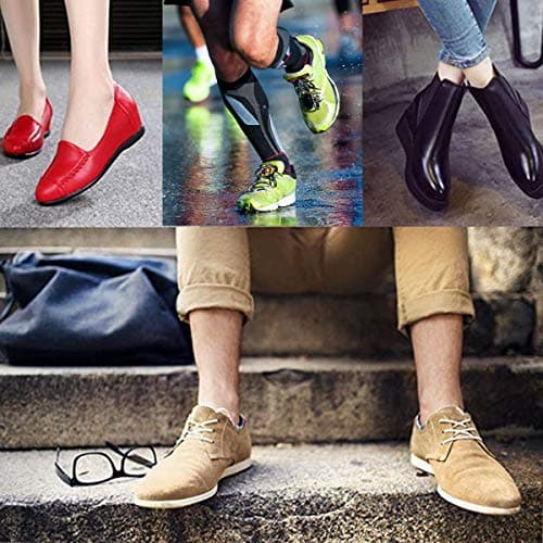 Amitataha 2 Pairs Breathable Insoles, Super-Soft, Sweat-Absorbent, Double-Colored and Double-Layered Shoe Inserts of Foam that Fit in Any Shoes (Blue/Black, 7-9 Women/6-7.5 Men) 5