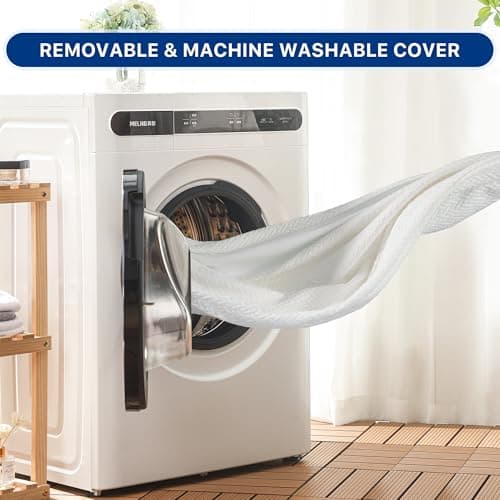 3 Inch Gel Memory Foam Mattress Topper Queen Size, Gel-Infused Mattress Pad Cover for Back Pain,Bed Topper with Removable & Washable Bamboo Cover 7