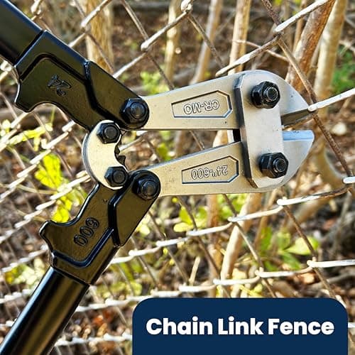 ZipTie.com 24” Bolt Cutter with Soft Rubber Grip - Chrome Molybdenum Steel Blade For Easy Cutting - Heavy-Duty Wire Pliers,Bolt, Chain, Rebar, Lock & Metal Cutter - Ergonomic, Anti-Slip Handle 6