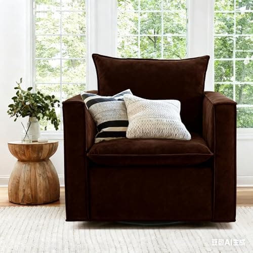 Power Lift Recliner Chair for Elderly-Electric Leather Lift Chair Remote Control, Ergonomic Recliner Chair with Side Pocket, Spacious Seat-Chocolate