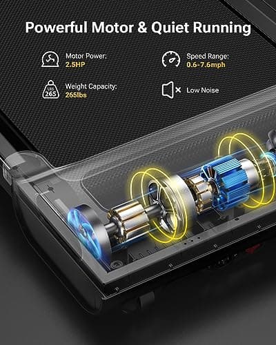 UREVO Walking Pad Treadmills for Home Small, Under Desk Treadmill, Compact Design Walking Pad 2 in 1 for Home/Office, Portable Walking Pad Treadmill with Remote Control, LED Display 9