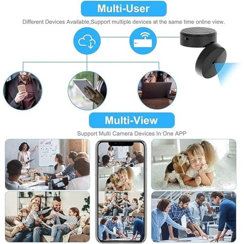 Orbicam Magnetic Mini Security Camera,Orbi Camera Mini Security Outdoor, Compact and Discreet, Mini Wireless WiFi Camera 1080p HD, Can Be Used Anywhere (2pcs) 7