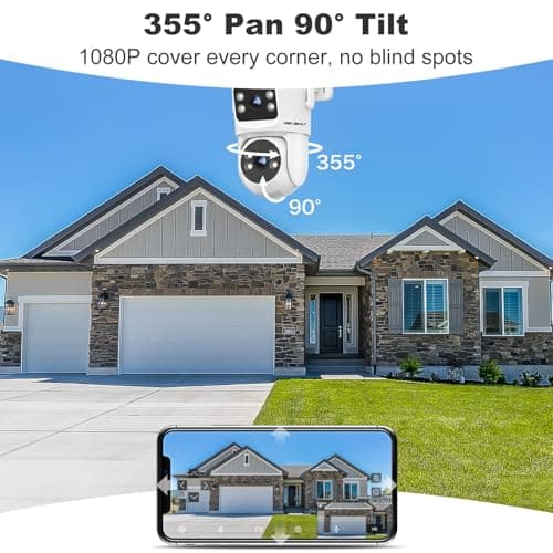 GENBOLT PTZ WiFi Security Camera Outdoor with Dual Lens, CCTV Surveillance with Dual View, Cloud Storage Upgraded with Color Night, Auto Tracking Humanoid Detection [DC&PoE] 6