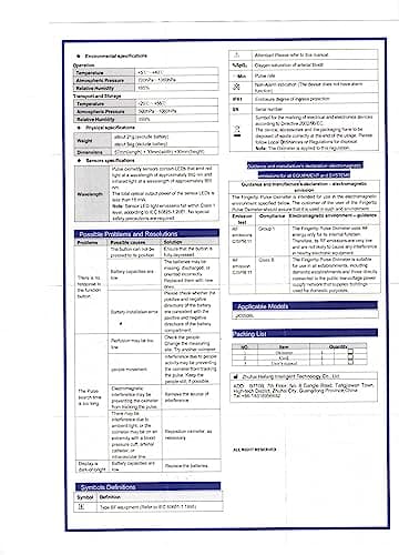 Pulse Oximeter Fingertip - HOLFENRY Oxygen Monitor Fingertip Mini SpO2 Pulse Oximeter Oxygen Saturation Monitor for SpO2/Heart Rate/PI Pulse Ox 9