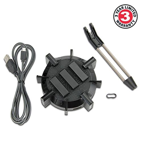 Enhance Pro Gaming Mouse Bungee Cable Holder 4 Port USB Hub with 7 LED Color Modes, Cable Management Support, Improved Accuracy and Weighted Design for Competitive Esports Games, Gaming Accessories 9