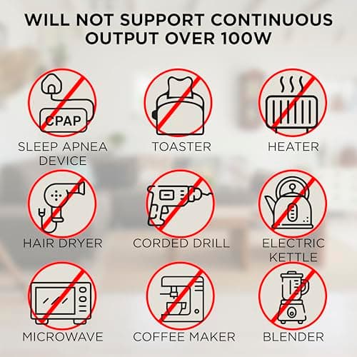 Westinghouse 155Wh 150 Peak Watt Portable Power Station & Solar Generator, Modified Sine Wave AC Outlet, Backup Lithium Battery for Camping, Home, Travel, Indoor/Outdoor Use (Solar Panel Not Included) 7